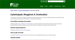 Desktop Screenshot of cyfarfodyddpwyllgor.siryfflint.gov.uk
